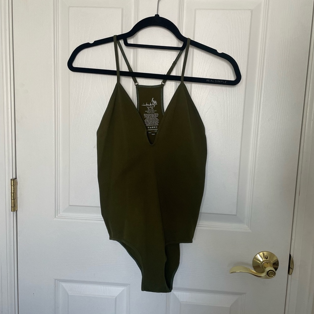 Free people green body suit